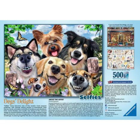 Selfies Dogs' Delight 500pc Jigsaw Puzzle Extra Image 2